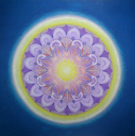 Mandala duše /suchý pastel/ A2